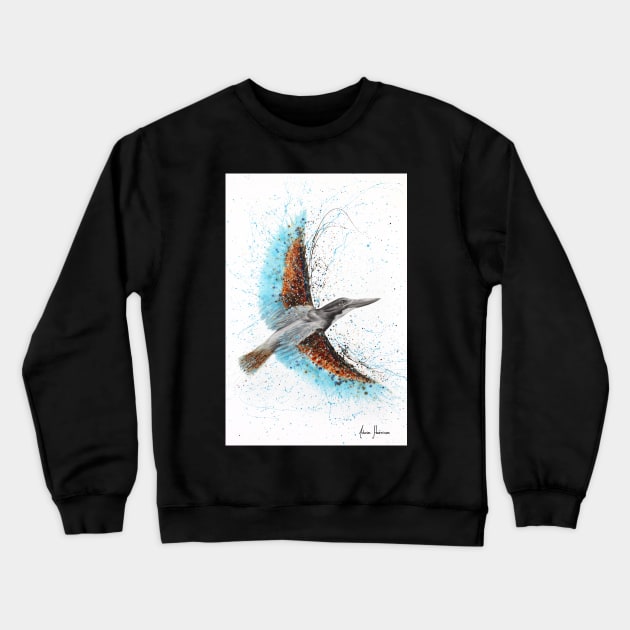 Singing Pond Bird Crewneck Sweatshirt by AshvinHarrison